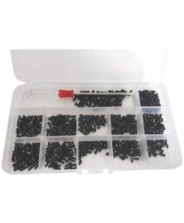 OEM Drill Set of Black Cone Screws M2/M2.5/M3 - 600 pcs.
