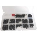 OEM Drill Set of Black Cone Screws M2/M2.5/M3 - 600 pcs. OEM Drill Set of Black Cone Screws M2/M2.5/M3 - 600 pcs.
