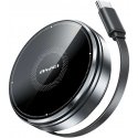Inductive charger 3 in 1 AWEI W27 15W with USB-C cable, fast charging, black color Inductive charger 3 in 1 AWEI W27 15W with USB-C cable, fast charging, black color