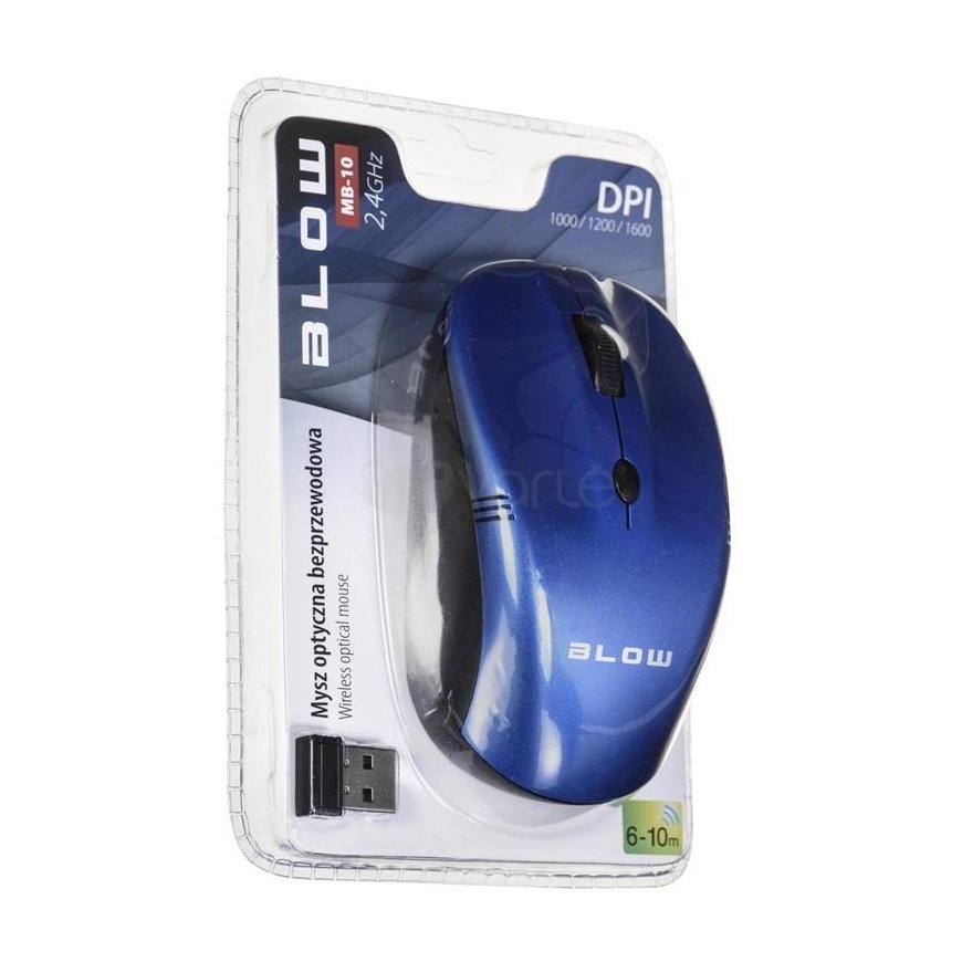 BLOW 84-004 BLOW Optinė Belaidė pelė MB-10 USB mėlynas