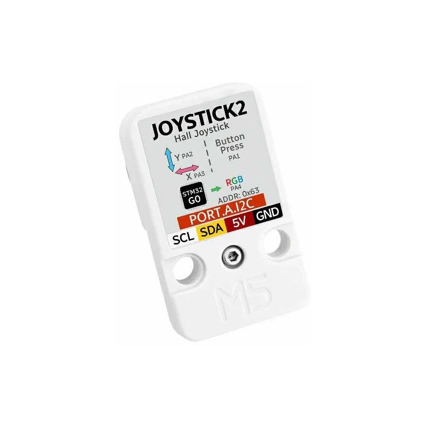 JoyStick2 Unit – vairasvirtė su mygtuku – Įrenginio išplėtimo modulis – M5Stack U024-V2 – 5