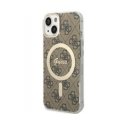 Чехол Guess PU Leather 4G с цветным кольцевым ремешком MagSafe для iPhone 1 Чехол Guess PU Leather 4G с цветным кольцевым ремешком MagSafe для iPhone 1