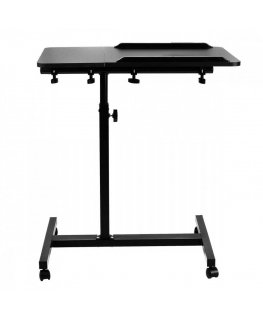 Maclean mobilais biroja galds/stends klēpjdatoram, melns, augstuma regulācija 59-89cm, maksimālā slodze 30kg mc-121 b