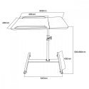 Maclean mobile desk/stand for laptop, black, height adjustment 59-89cm, max. 30kg mc-121 b Maclean mobile desk/stand for laptop, black, height adjustment 59-89cm, max. 30kg mc-121 b