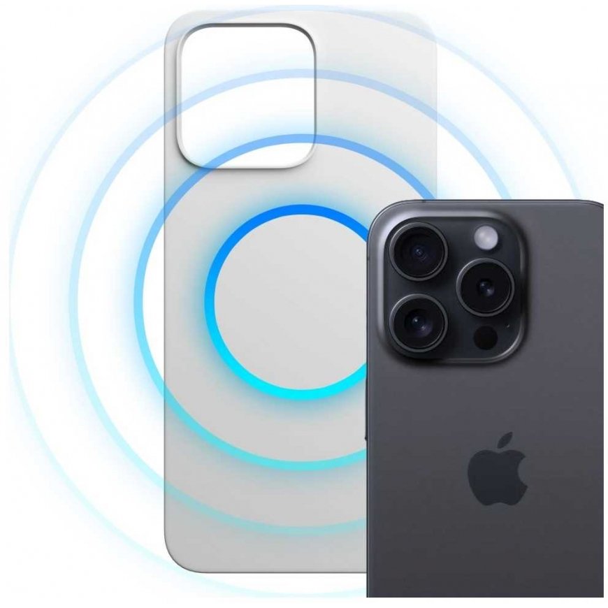 3MK Hardy MagSilicone vāciņš Apple iPhone 16 Pro Max baltā krāsā – 4