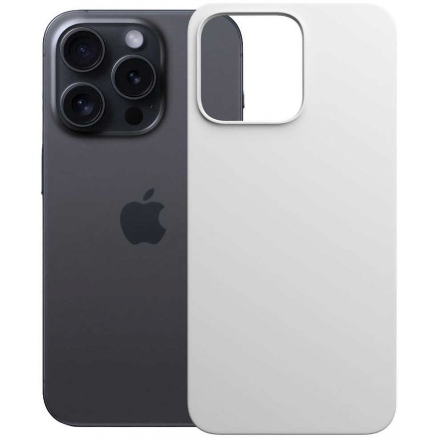 3MK Hardy MagSilicone vāciņš Apple iPhone 16 Pro Max baltā krāsā – 5