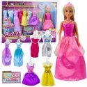 Lean Toys Lelle Anlily ar 8 Kleitām, Apaviem un Somiņu Komplekts Lean Toys Lelle Anlily ar 8 Kleitām, Apaviem un Somiņu Komplekts