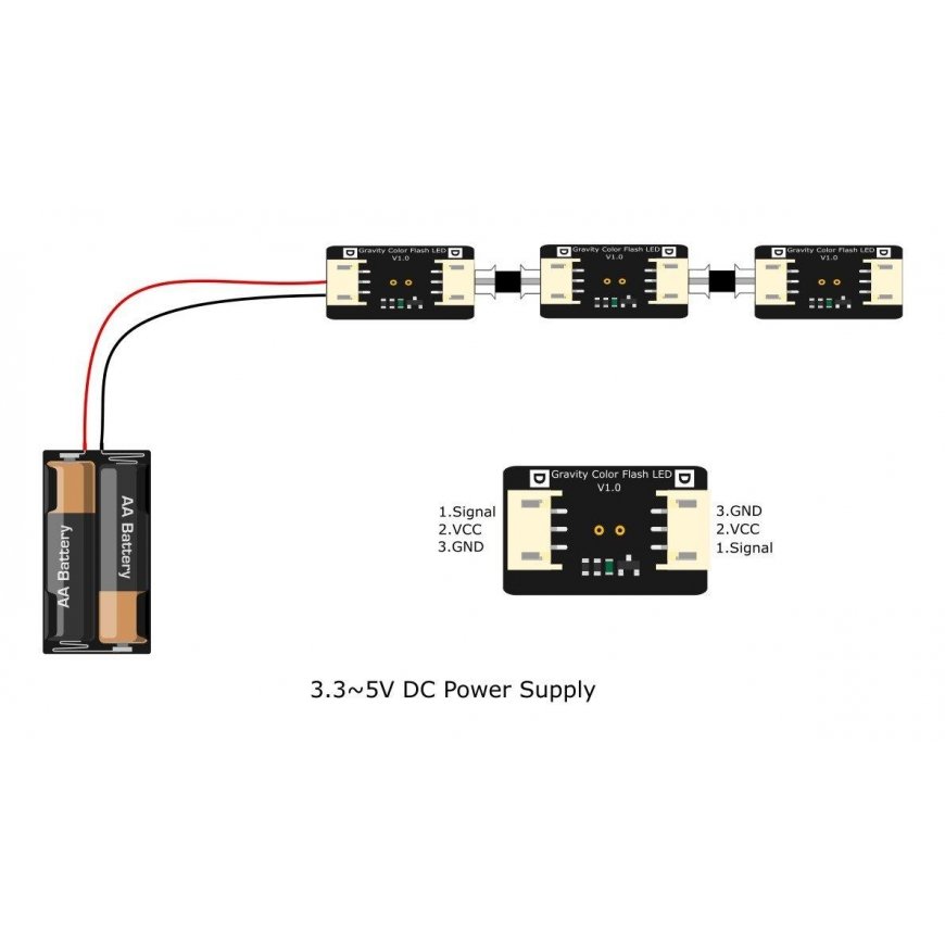 DFRobot Gravity 7 värvi RGB LED moodul – 5