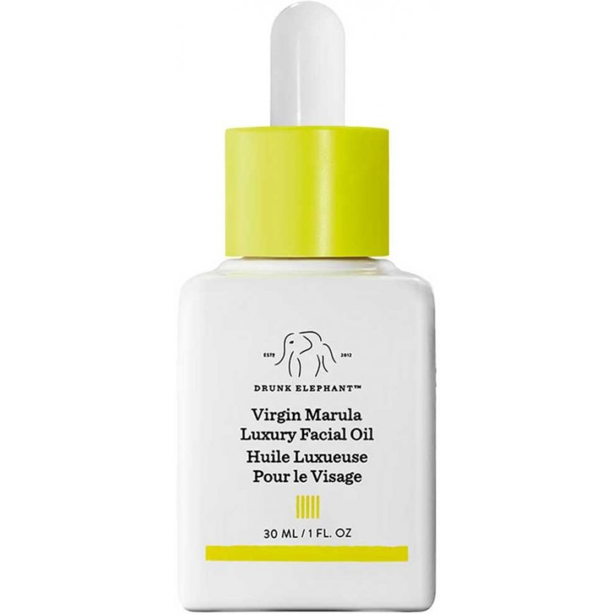 Drunk Elephantin kosteuttava Virgin Marula -kasvoöljy (ylellinen kasvoöljy), 30 ml