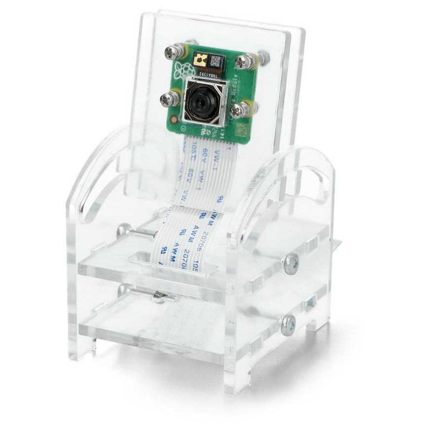 Gravlaser Raspberry Pi V3 kameras turētājs - caurspīdīgs