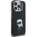 Karl Lagerfeld IML Aquarelle Karl -kotelo iPhone 15 Pro Max:lle, musta Karl Lagerfeld IML Aquarelle Karl -kotelo iPhone 15 Pro Max:lle, musta