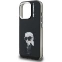 Karl Lagerfeld IML Aquarelle Karl -kotelo iPhone 15 Pro Max:lle, musta Karl Lagerfeld IML Aquarelle Karl -kotelo iPhone 15 Pro Max:lle, musta