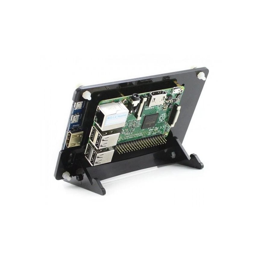 Laikiklis Waveshare LCD Ekranam 5" un Raspberry Pi mikrokompiuterim – 3