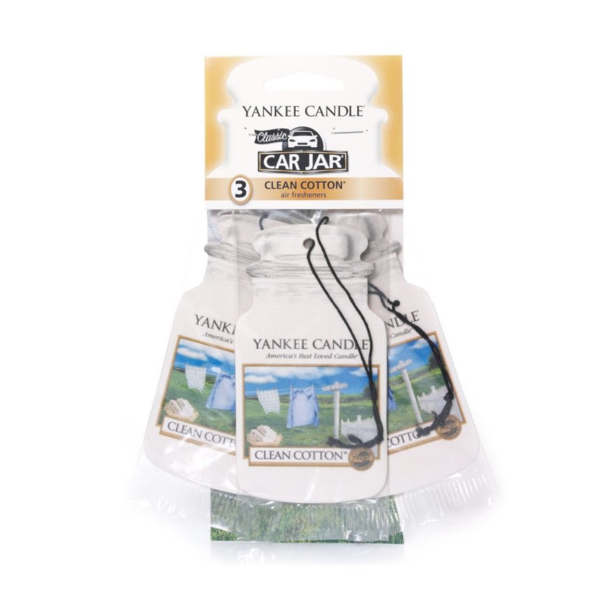 Yankee Candle Clean Cotton Bonus Pack Pakabinamasis oro gaiviklis