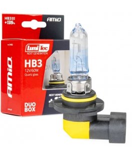 Halogen bulbs hb3 12v 60w lumitec next generation +135% duo amio-04406