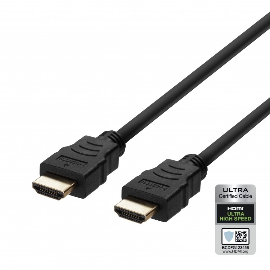 Deltaco HU-05 HDMI kabelis 0,5 m HDMI A tipo (standartinis) Juoda