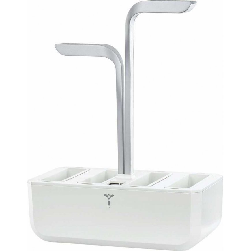 iGET Véritable SMART – automatic flower pot with lighting control, white