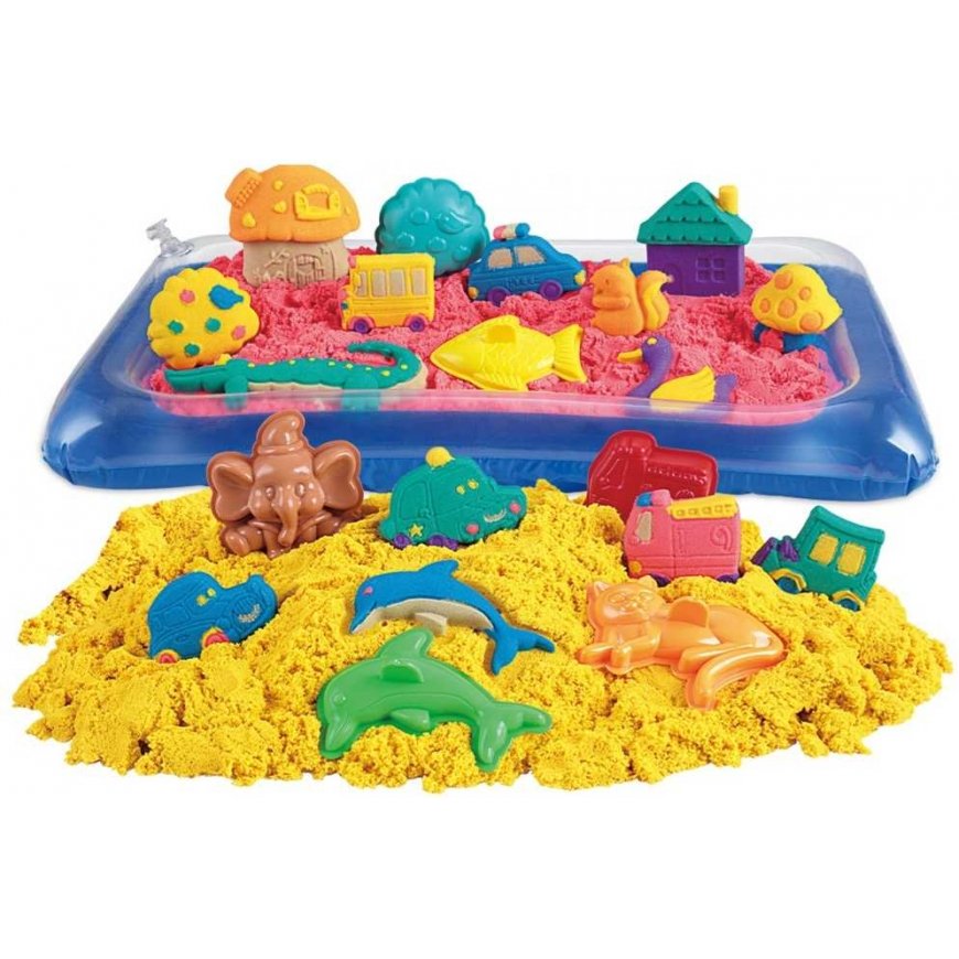 WOOPIE kinetic sand 0.8kg set in a bag with molds + pool – 3