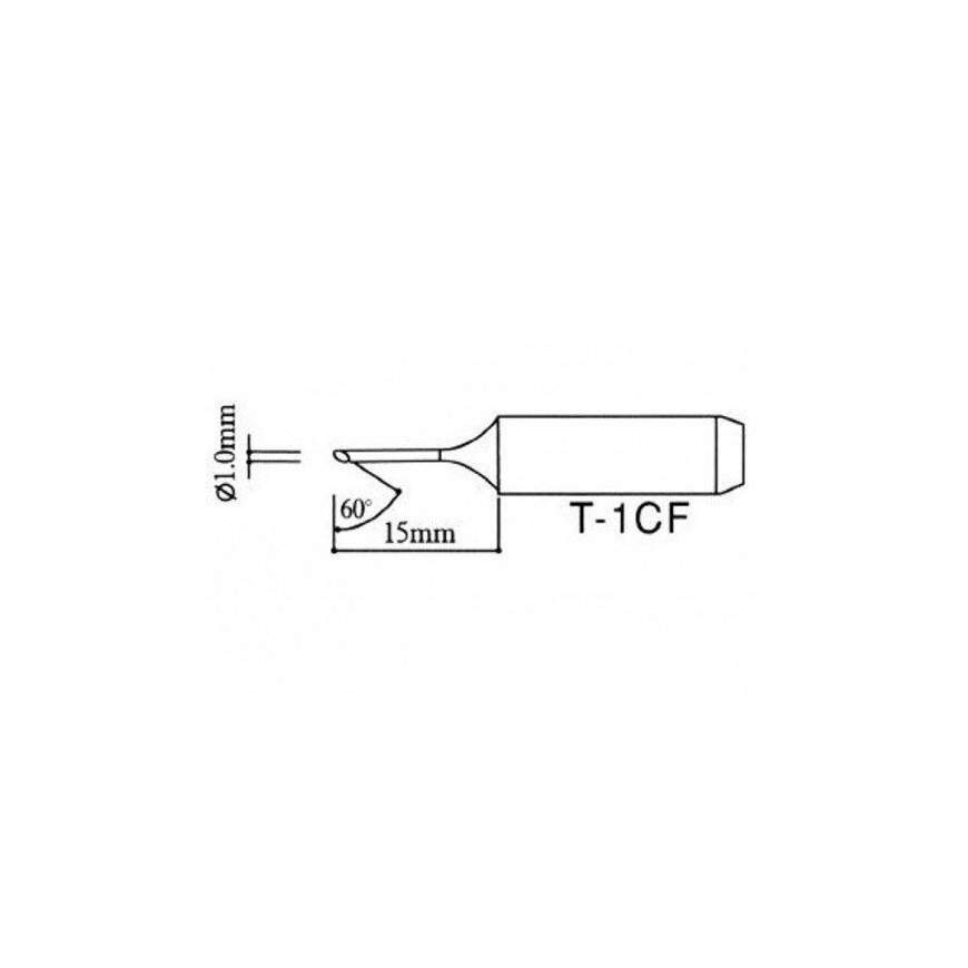 Оем литейный наконечник - тип T-1CF наклонный – 2