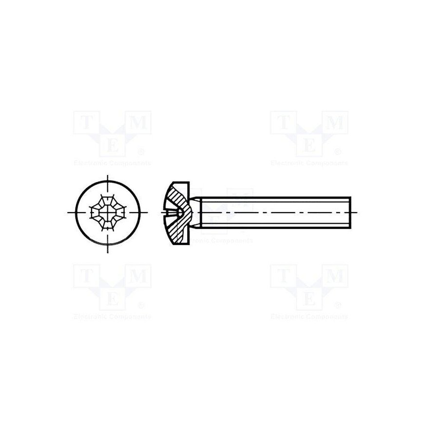 Kraftberg M2.5 PH Ruuvit, pituus: 20mm - 100 kpl – 3