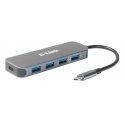 D-Link DUB-2340 хаб-разветвитель USB Type-C 5000 Мбит/с Серый D-Link DUB-2340 хаб-разветвитель USB Type-C 5000 Мбит/с Серый