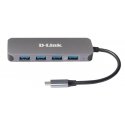 D-Link DUB-2340 jaotur USB tüüp-C 5000 Mbit/s Hall D-Link DUB-2340 jaotur USB tüüp-C 5000 Mbit/s Hall