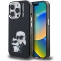 Karl Lagerfeld IML Aquarelle Karl un Choupette maciņš iPhone 15 Pro Max melns Karl Lagerfeld IML Aquarelle Karl un Choupette maciņš iPhone 15 Pro Max melns