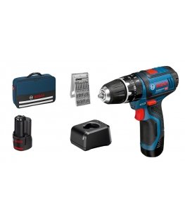 Bosch GSB 12V-15 1300 RPM Black, Blue