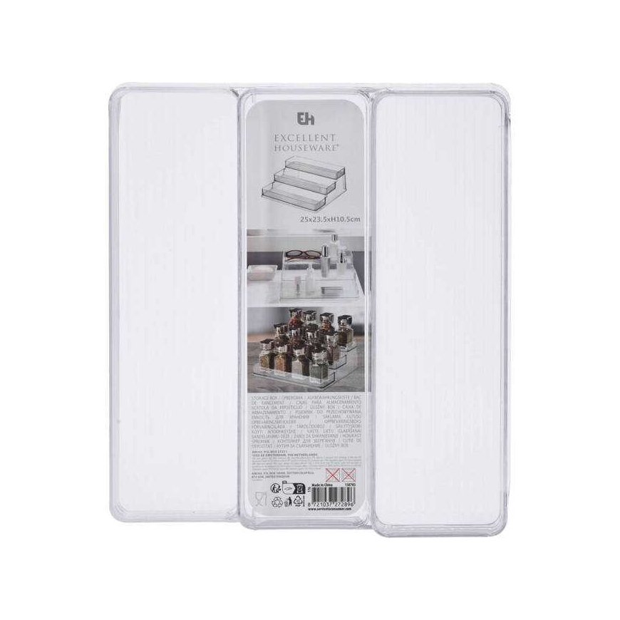 Storage Solutions Šaldytuvo laikiklis, 3 taset, 25 x 23,5 x 10,5 cm