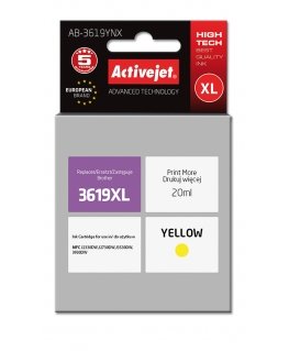 Activejet AB-3619YNX tindikassett 1 tk Kokkusobiv High (XL) Yield Kollane