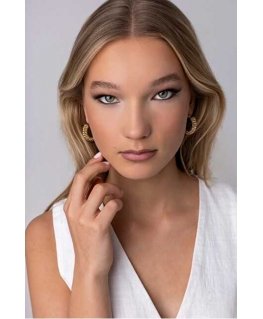 Marc Malone oriģinālās zelta pārklājuma auskari Ayla Gold Earrings MCE250201G