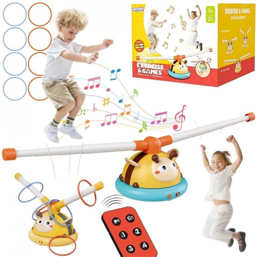 WOOPIE 2in1 automatic jump rope skill game "Jump Rope" – throw at the bee target