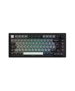 AKKO 5075B Клавиатура для игр, RGB - Лаванда Фиолетовая Pro Switches, ISO DE/UK/Nordic, черный и серебристый