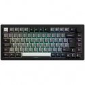 AKKO 5075B Клавиатура для игр, RGB - Лаванда Фиолетовая Pro Switches, ISO DE/UK/Nordic, черный и серебристый