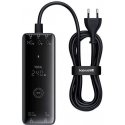 Baseus GaN Digital Charger, 3x USB-C + USB + DC, 240 W + 1 m cable (black) Baseus GaN Digital Charger, 3x USB-C + USB + DC, 240 W + 1 m cable (black)