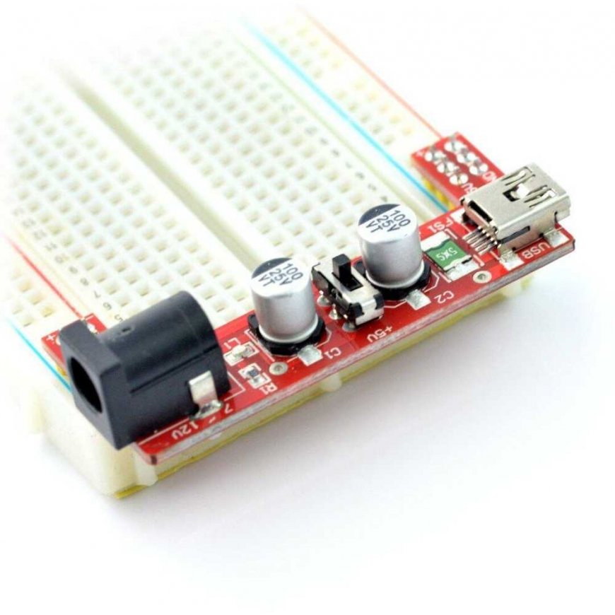 Power module for MB102 breadboard - 3.3V/5V - Iduino ME057