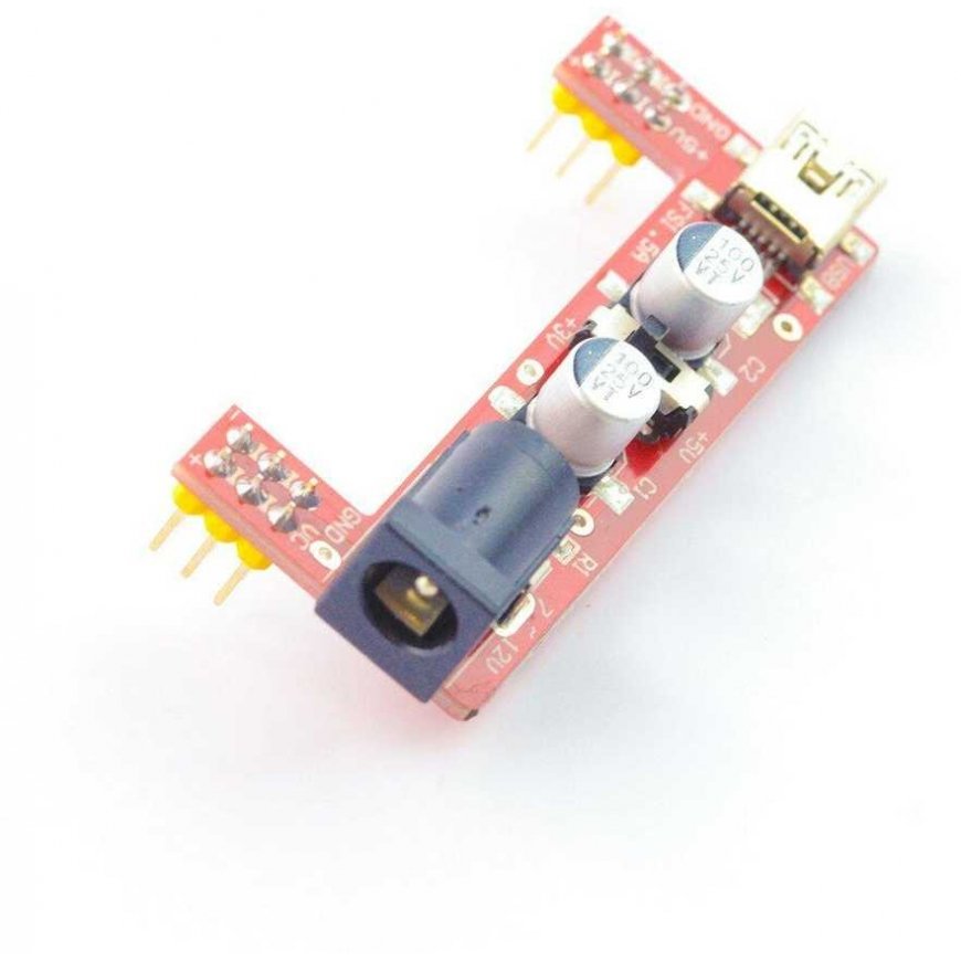 Power module for MB102 breadboard - 3.3V/5V - Iduino ME057 – 3
