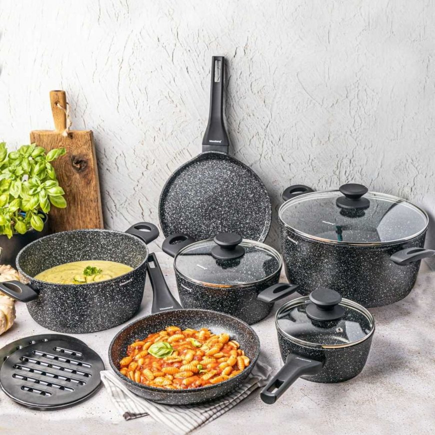 12-piece pot set with marble coating KLAUSBERG KB-7658 – 2