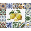Luca S Cross Stitch Kit 'Mediterranean Lemon Essence' 25x20 cm SB7049 Luca S Cross Stitch Kit 'Mediterranean Lemon Essence' 25x20 cm SB7049