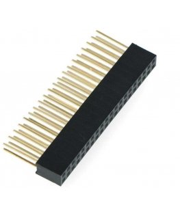 Socket connector strip 2x20 pitch 2.54mm, designed for Raspberry Pi 4B/3B+/3B/3 - long pins 10mm
