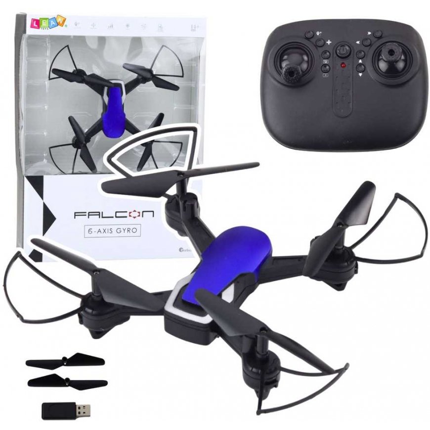 Lean Toys Falcon drones with six-axis gyroscope and LED lighting