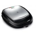 Tefal SW341D12 sviestmaižu grils 700 W Melns, Nerūsējošs tērauds Tefal SW341D12 sviestmaižu grils 700 W Melns, Nerūsējošs tērauds