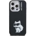 Karl Lagerfeld IML Aquarelle Choupette Case for iPhone 15 Pro Max Black