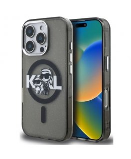 Karl Lagerfeld IML Glitter Karl ja Choupette joonistus MagSafe kate