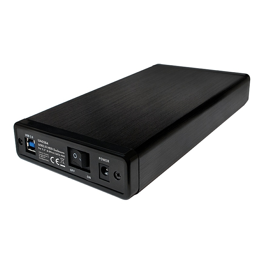 LogiLink UA0284 saugojimo diskų korpusas HDD korpusas Juoda 3.5" – 2