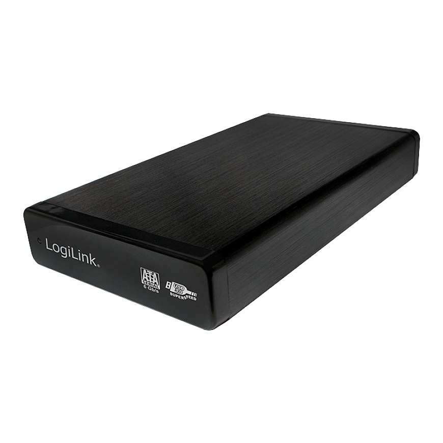 LogiLink UA0284 saugojimo diskų korpusas HDD korpusas Juoda 3.5" – 3