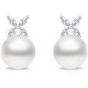 Brilio Silver Brilio Sidabrinis Decent silver earrings with pearls and zircons EA971W