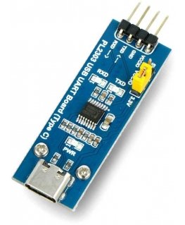 USB-UART TTL конвертер PL2303 - USB типа C разъем - Waveshare 20645