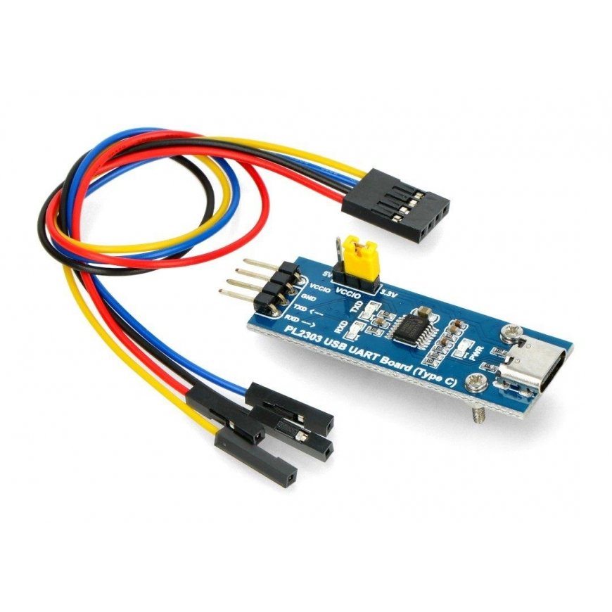 USB-UART TTL конвертер PL2303 - USB типа C разъем - Waveshare 20645 – 4