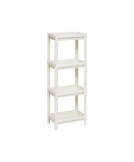 5five Simply Smart Siaura plastmasas vannas plaukts NIV 4 līmeņi, 37,5 x 22,5 x 100 cm